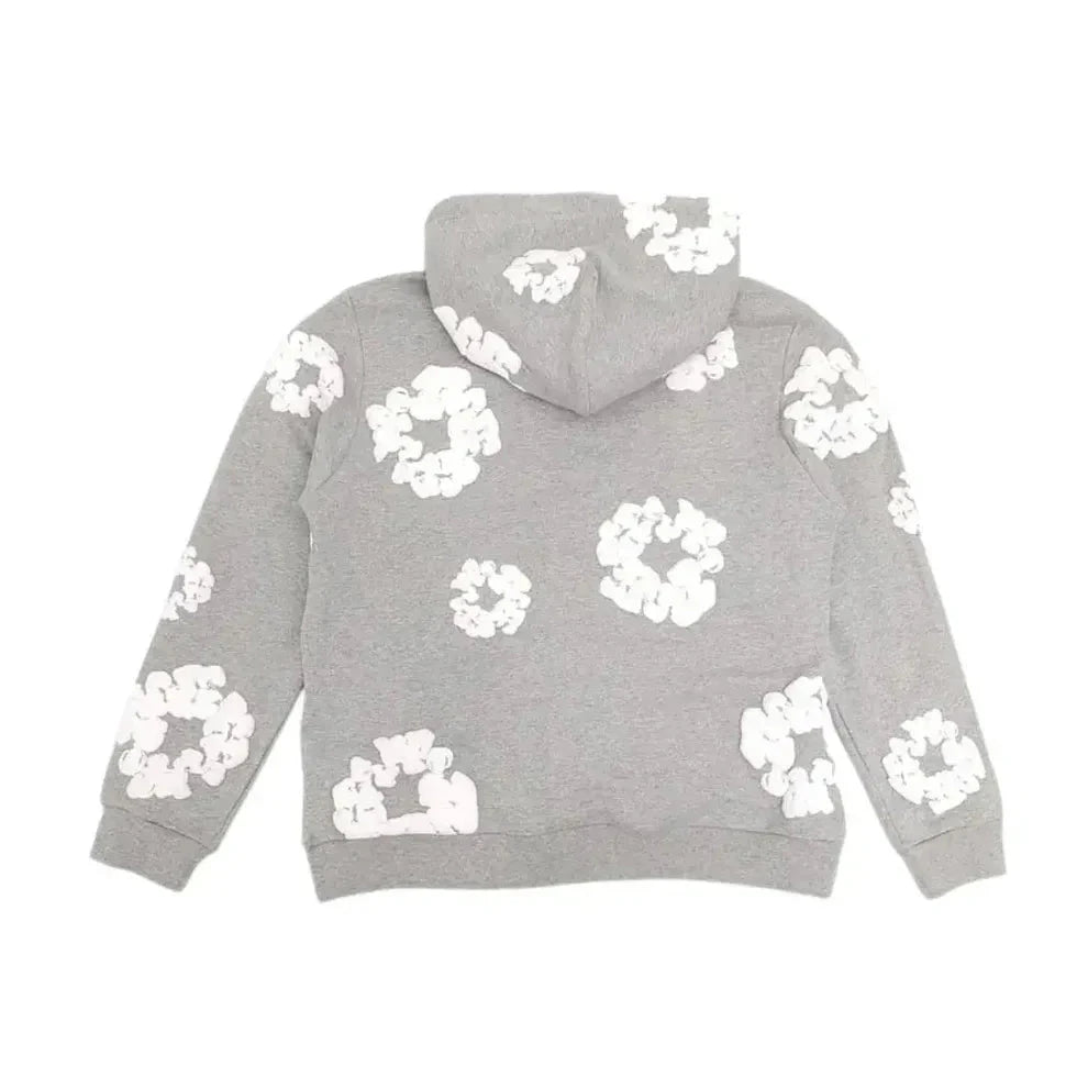 Denim-Tears Hoodie - Blumenkranz Grau - KittyCup-Heaven