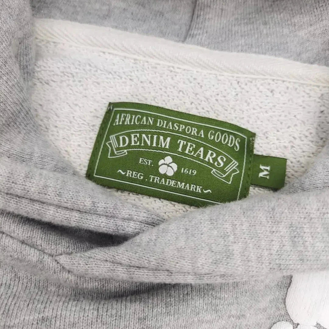 Denim-Tears Hoodie - Blumenkranz Grau - KittyCup-Heaven