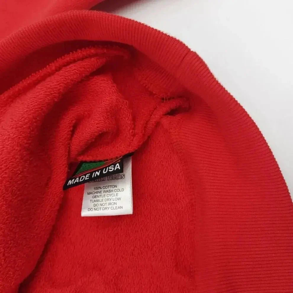 Denim-Tears Hoodie - Blumenkranz Rot - KittyCup-Heaven