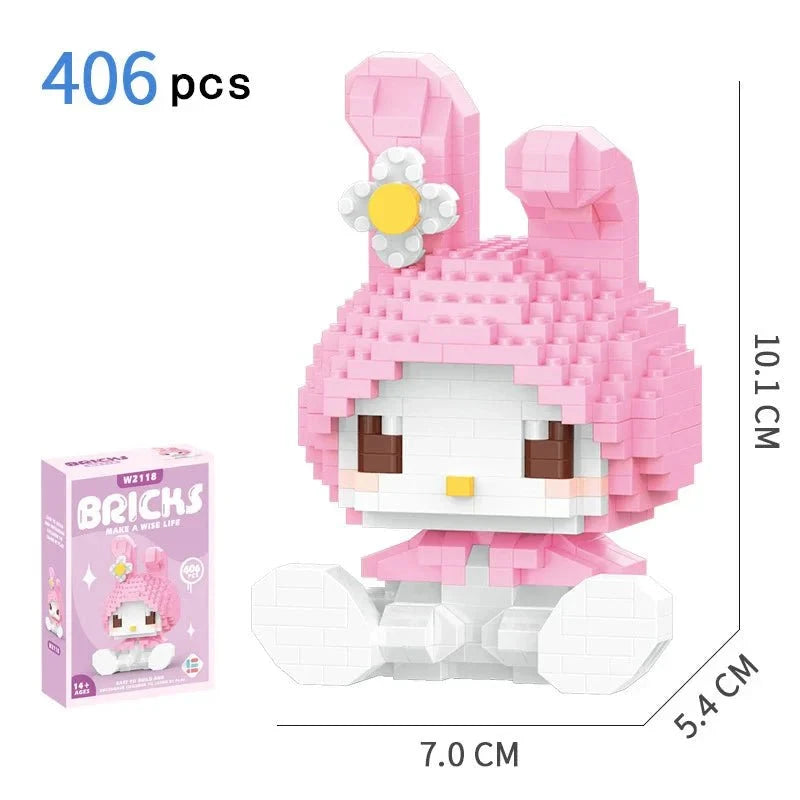 Hello-Kitty Klemmbaustein Figuren - KittyCup-Heaven