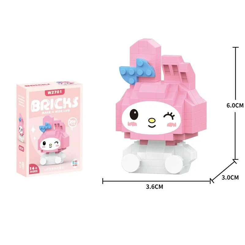 Hello-Kitty Klemmbaustein Figuren - KittyCup-Heaven