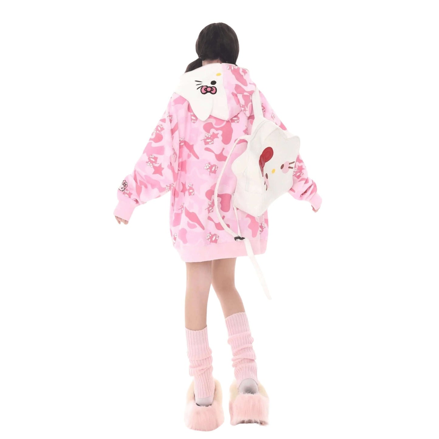 HelloKitty | Camouflage Zip-Hoodie - KittyCup-Heaven