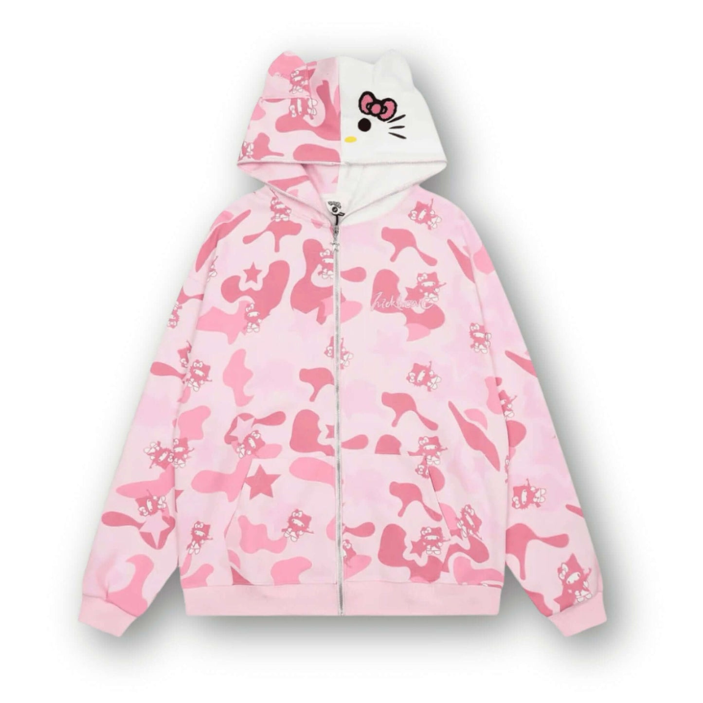 HelloKitty | Camouflage Zip-Hoodie - KittyCup-Heaven