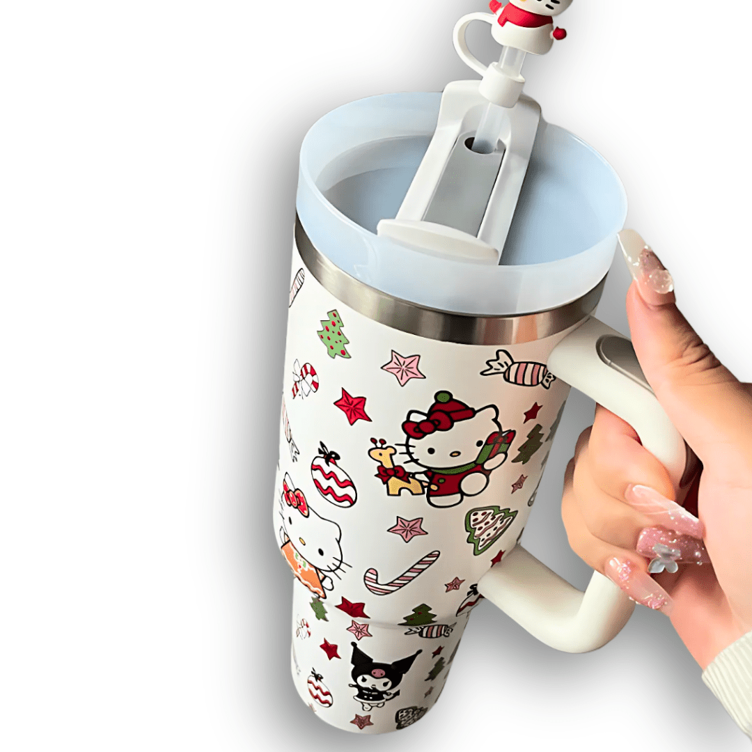 Saniro | HelloKitty Christmas Tumbler - KittyCup-Heaven