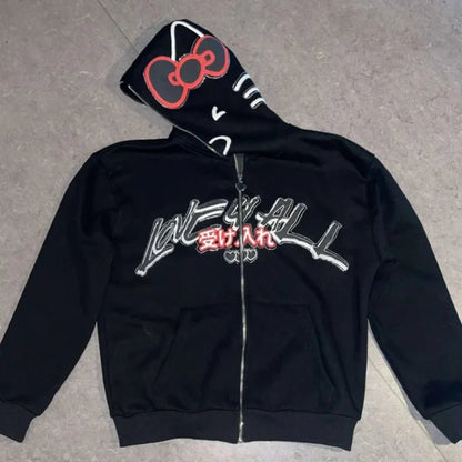 HalloKitty - Street Hoodie - KittyCup - Heaven