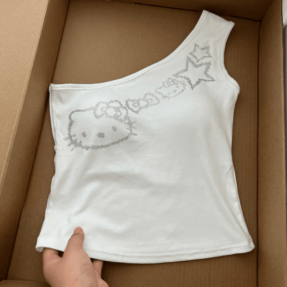 HelloKitty One - Shoulder Top - KittyCup - Heaven©