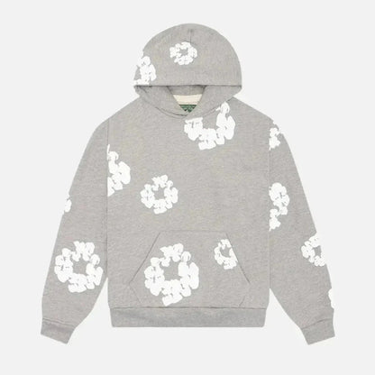 Denim-Tears Hoodie - Blumenkranz Grau - KittyCup-Heaven
