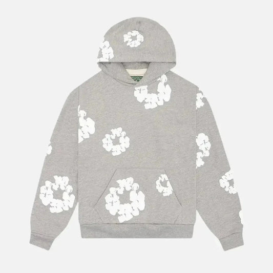 Denim-Tears Hoodie - Blumenkranz Grau - KittyCup-Heaven