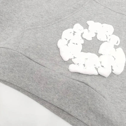 Denim-Tears Hoodie - Blumenkranz Grau - KittyCup-Heaven