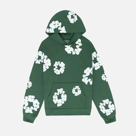 Denim-Tears Hoodie - Blumenkranz Grün - KittyCup-Heaven