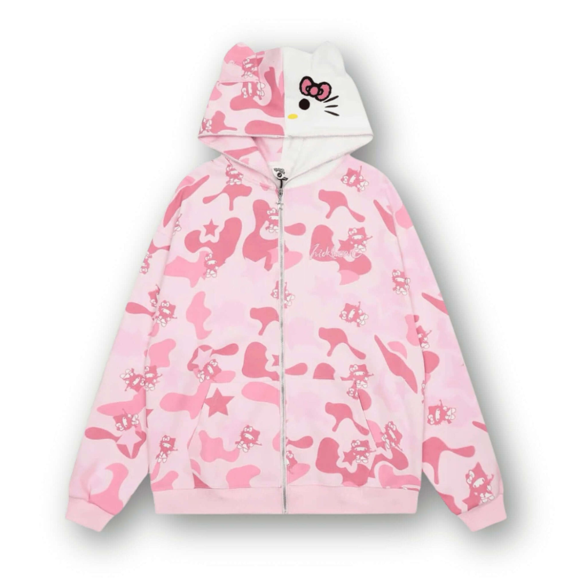 HelloKitty | Camouflage Zip-Hoodie - KittyCup-Heaven