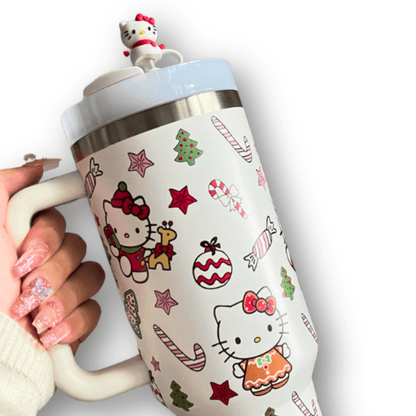 Saniro | HelloKitty Christmas Tumbler - KittyCup-Heaven