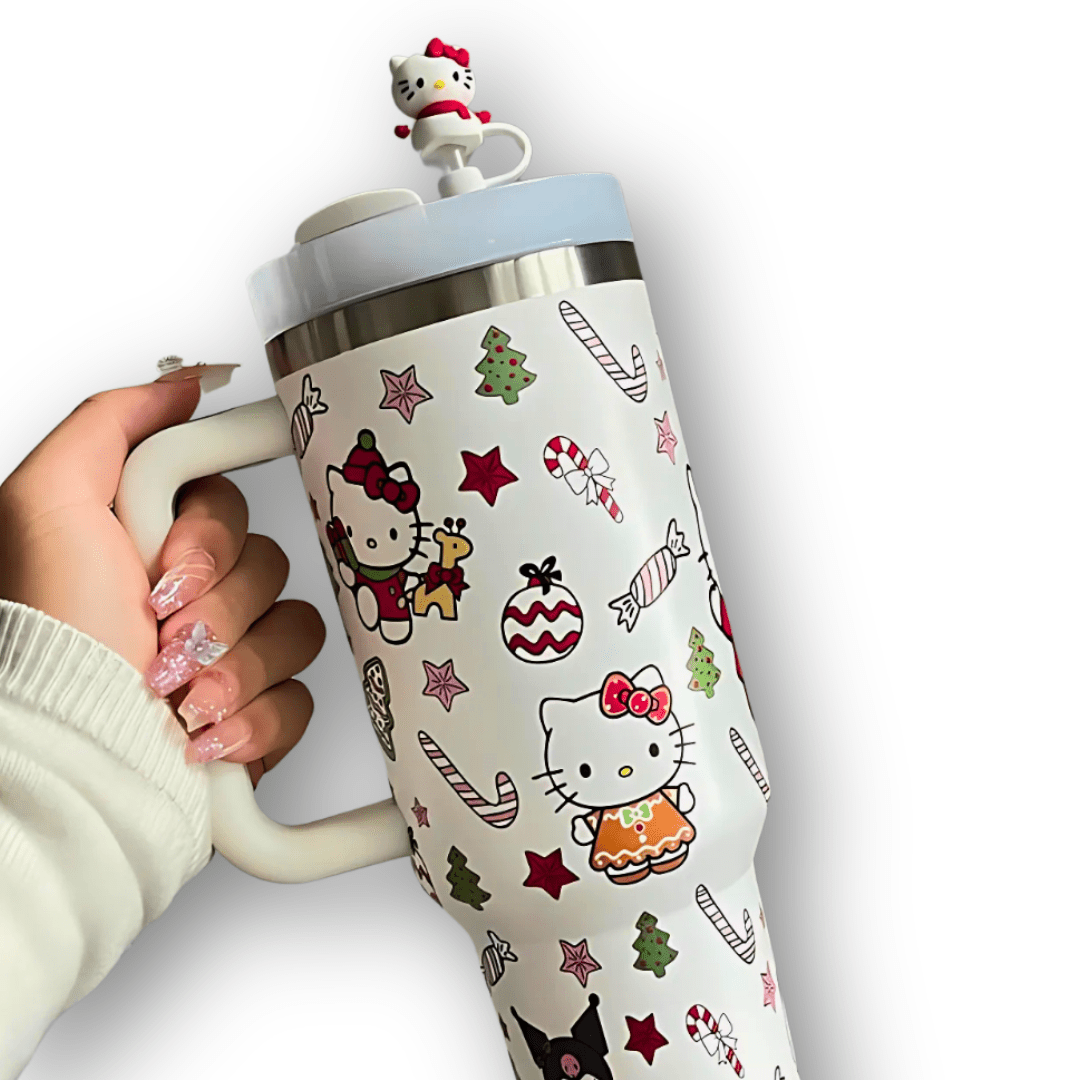 Saniro | HelloKitty Christmas Tumbler - KittyCup-Heaven